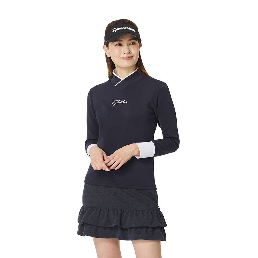 Áo Golf Nữ Single Jersey Bicolor L/S Mock TaylorMade